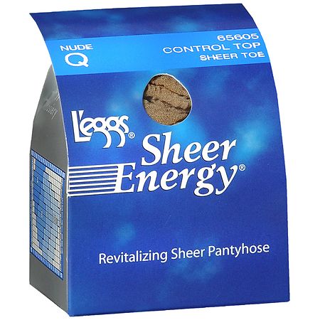 L'eggs Sheer Energy Revitalizing Sheer Pantyhose, Sheer Toe, Control Top