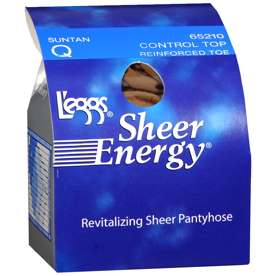 L'eggs Sheer Energy Revitalizing Sheer Pantyhose, Reinforced Toe, Control Top