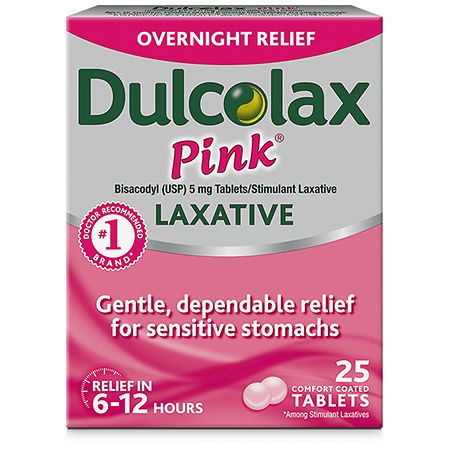 Dulcolax Pink Laxative Tablet, Overnight Relief