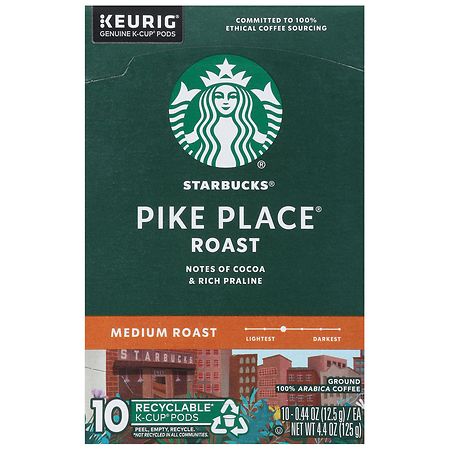 Starbucks Pike Place Market First Store Reusable Hot Cups with Lids, 6  Pack, 16 oz 6 Count (Pack of 1)