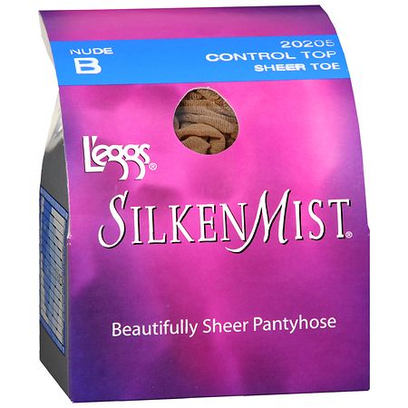L'eggs Silken Mist Beautifully Sheer Pantyhose, Control Top, Sheer Toe