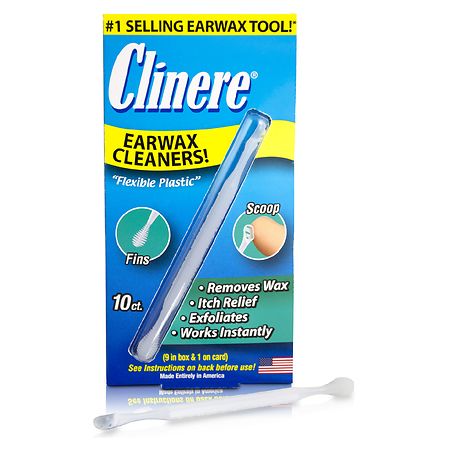  Clinere® Ear Cleaners, 10 Count Earwax Remover Tool Safely and  Gently Cleaning Ear Canal at Home, Ear Wax Cleaner Tool, Itch Relief, Ear  Wax Buildup, Works Instantly, Exfolimates, Earwax Cleaners. 