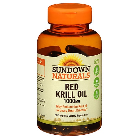 Sundown Naturals Krill Oil 1000 mg Dietary Supplement Softgels