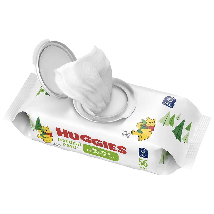 Huggies Natural Care Sensitive Baby Wipes Flip-Top Pack Fragrance Free |  Walgreens