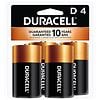 Duracell Coppertop Alkaline Batteries D-0