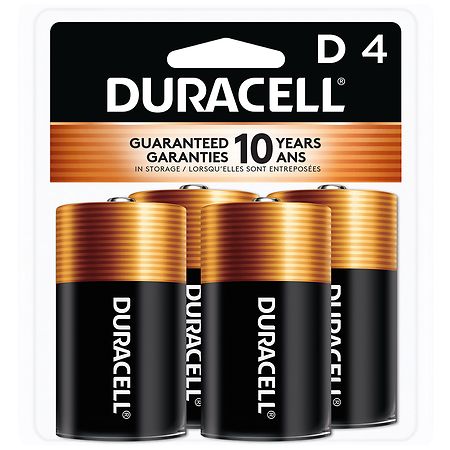 Duracell Coppertop Alkaline Batteries D