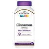 21st Century Cinnamon 2000 mg Plus Chromium Veggie Capsules-0