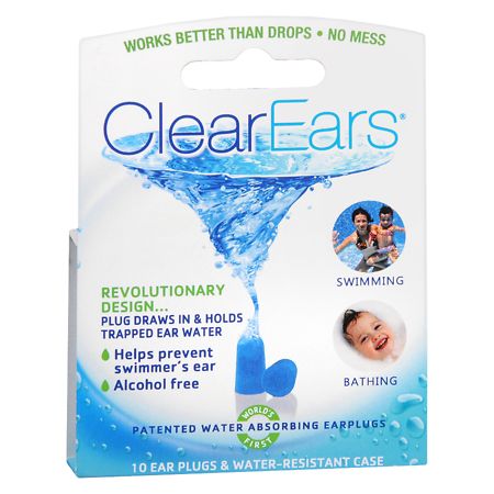 ClearEars Water Absorbing Ear Plugs