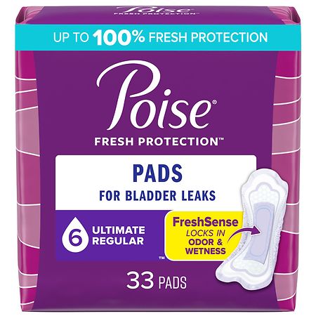 Poise Postpartum Incontinence Pads 6 Ultimate Regular