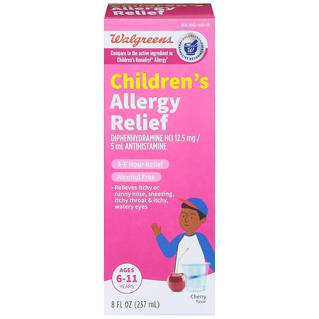 Walgreens Children's Allergy Relief Liquid Cherry