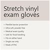 Walgreens Stretch Vinyl Exam Gloves S-4