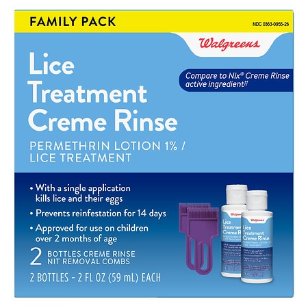 Walgreens Permethrin Lotion 1%, Lice Treatment Creme Rinse