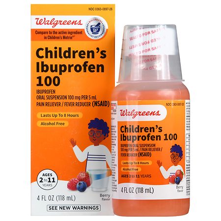 Walgreens Children's Ibuprofen 100 Oral Suspension Berry