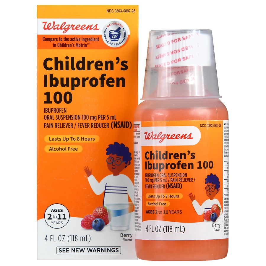 Walgreens Children's Ibuprofen Oral Suspension Berry