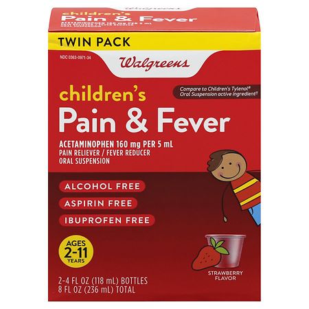 UPC 311917130064 product image for Walgreens Children's Pain Relief Suspension Liquid 2 Pack Strawberry - 4.0 fl oz | upcitemdb.com