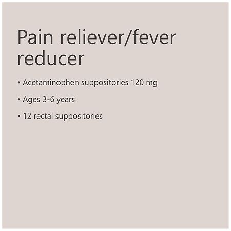 Perrigo Acetaminophen Suppositories Pain Reliever 650 MG 50 Count for sale  online