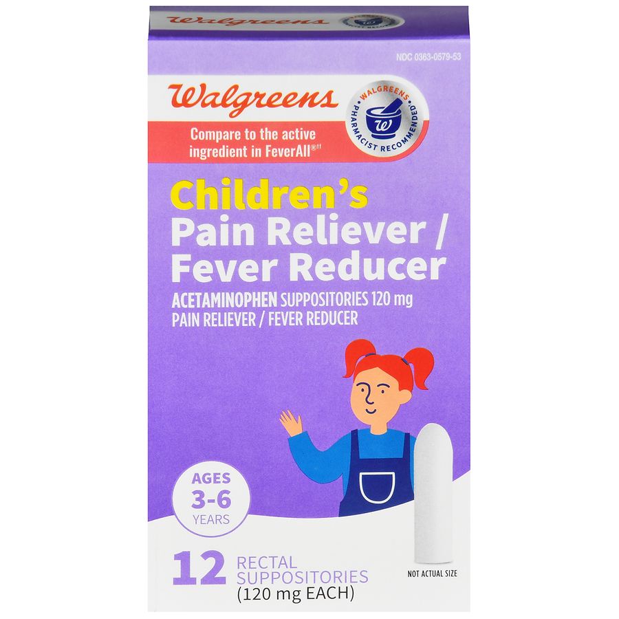 Walgreens Children's Pain Reliever/Fever Reducer Suppositories