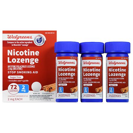 Walgreens Nicotine Lozenges 2 mg Cinnamon