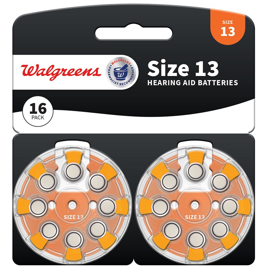 Walgreens Hearing Aid Batteries, Zero Mercury #13 #13
