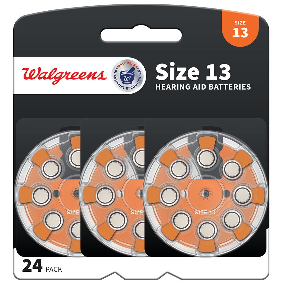Walgreens Hearing Aid Batteries, Zero Mercury #13 #13