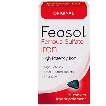 Feosol Original Ferrous Sulfate Iron Supplement Tablets
