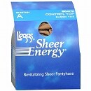 L'eggs Sheer Energy Compression Sheer Tights Size Q+, Suntan