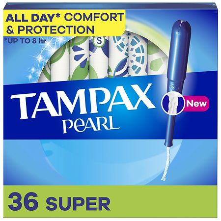 Tampax Pearl Tampons, with LeakGuard Braid No scent