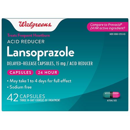UPC 311917140674 product image for Walgreens Lansoprazole Delayed Release Capsules, 15 mg - 42.0 ea | upcitemdb.com