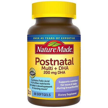 Nature Made Postnatal Multivitamin + DHA 200 mg