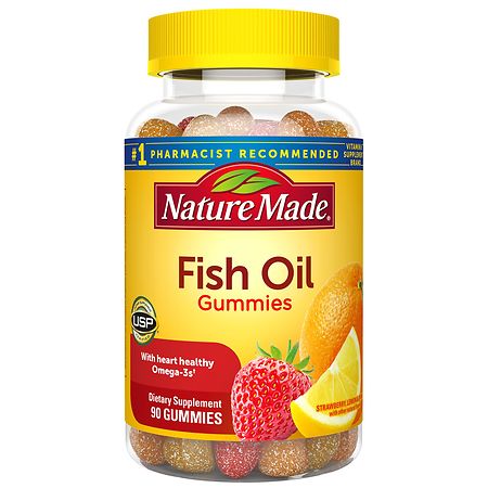 Nature Made Fish Oil Gummies with Omega 3s Orange, Lemon & Strawberry