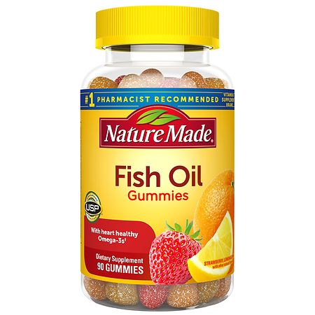 Nature Made Fish Oil, Gummies, Strawberry, Lemon & Orange - 90 gummies