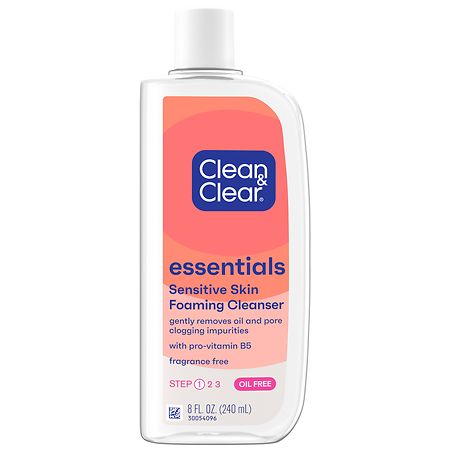 Clean & Clear Essentials Oil-Free Foaming Facial Cleanser Lightly Scented