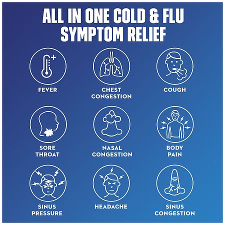 Mucinex Maximum Strength Cold & Flu Caplets, Multi-Symptom Relief