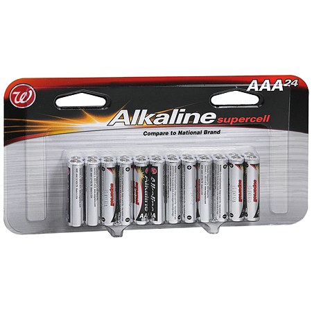 Walgreens Alkaline Supercell Batteries AAA