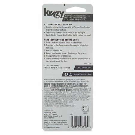 Krazy Glue All Purpose Super Glue Precision Tip
