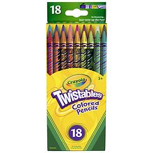 Scented Twistable Colored Pencils, Assorted Lead/Barrel Colors, 12