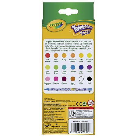  Crayola Erasable Twistables Colored Pencils : Toys & Games