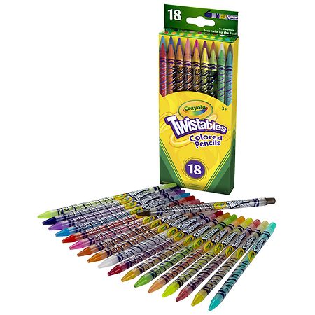 50 Twistable Crayola Colored Pencils
