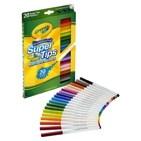  Crayola Broad Line Markers Bulk, 12 Marker Packs with 10 Colors  : Toys & Games