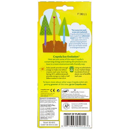 2 Boxes Crayola Colored Pencil Set 12Ct Assorted Colors Nontoxic Reforested  Wood