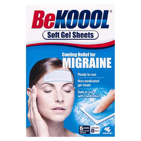 Be Koool Cooling Gel Sheets for Migraine Headaches