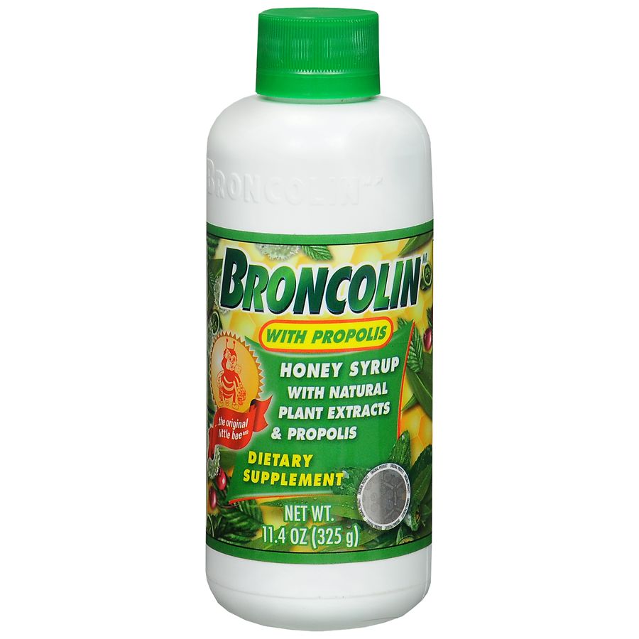Broncolin Honey Syrup Dietary Supplement with Propolis