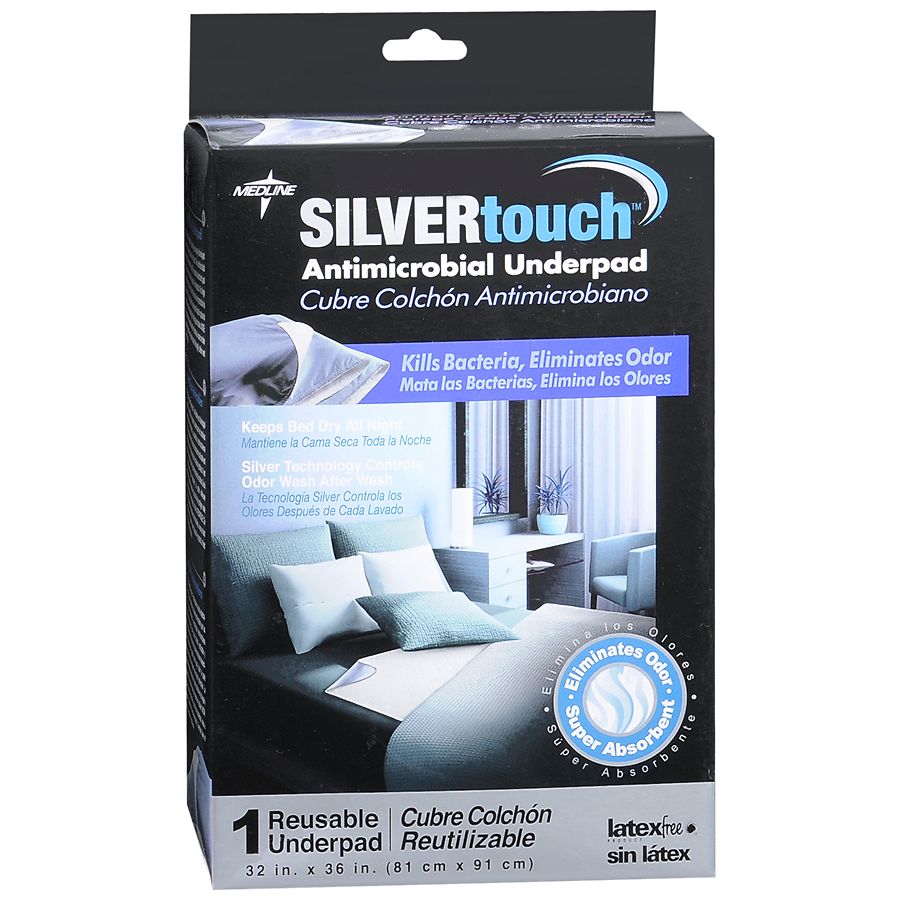 Medline Silvertouch Antimicrobial Underpad 32 in. x 36 in. | Walgreens
