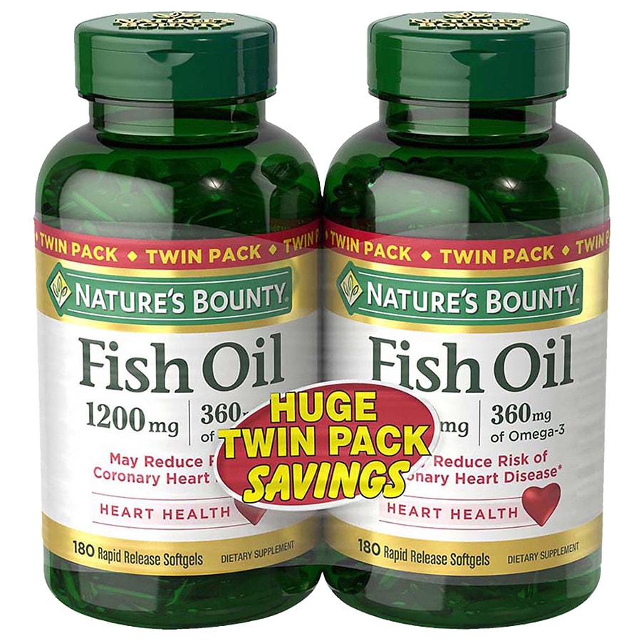 Nature's Bounty Fish Oil 1400 mg, 130 Coated Softgels