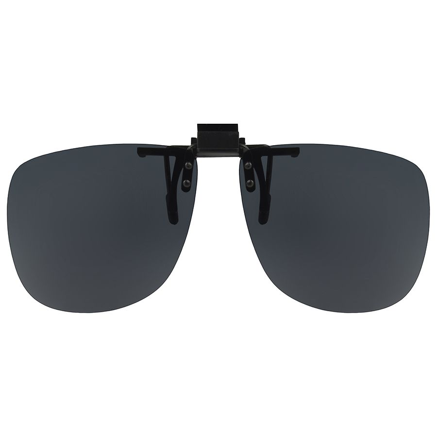 Foster Grant Solar Shield Clip-Ons Sunglasses Gray
