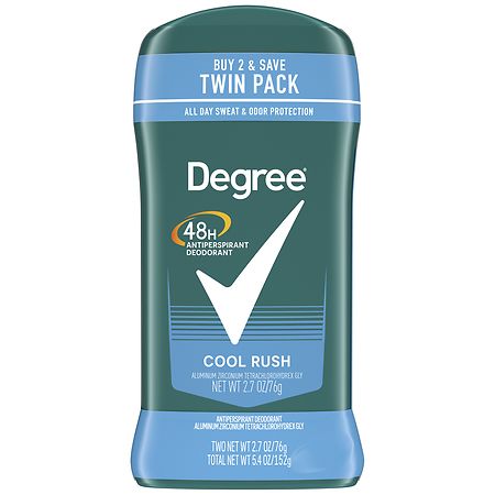 Degree Men Antiperspirant Deodorant Cool Rush, Twin Pack