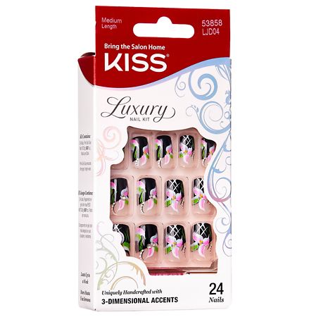 UPC 731509538588 product image for Kiss Luxury Medium Length Nail Kit - 24.0 ea | upcitemdb.com