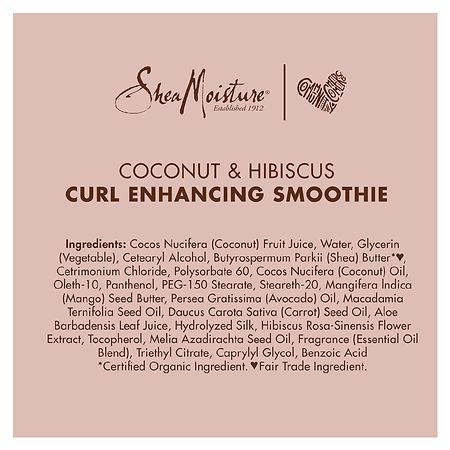 SheaMoisture Smoothie Curl Enhancing Cream Coconut and Hibiscus