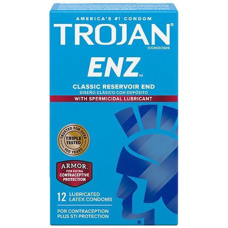 Trojan ENZ Spermicidal Lubricated Condoms
