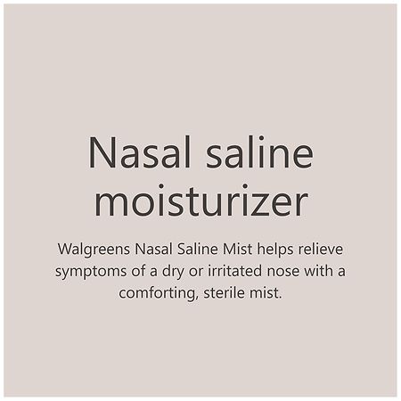 Walgreens Nasal Saline Mist